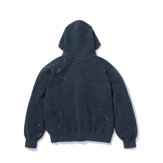Supreme MM6 Maison Margiela Box Logo Zip Up Hooded Sweatshirt Navy