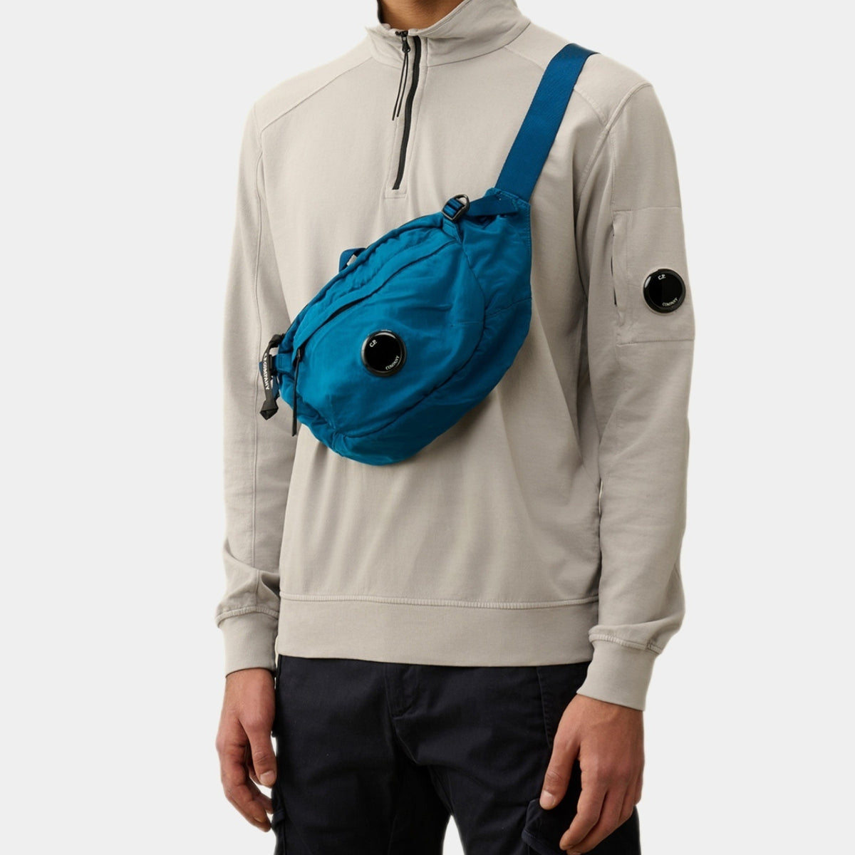 C.P. Company nylon B waist bag Ink Blue