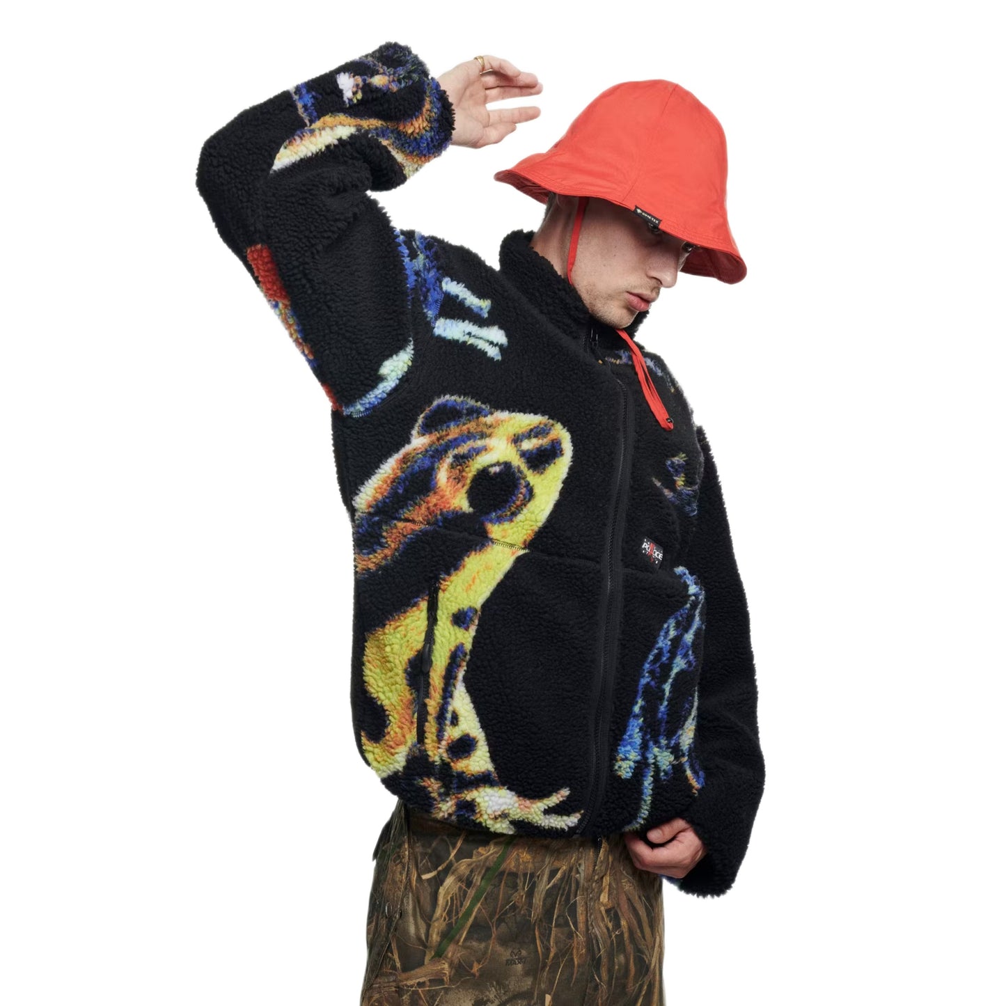Palace reversible frogger fleece jacket