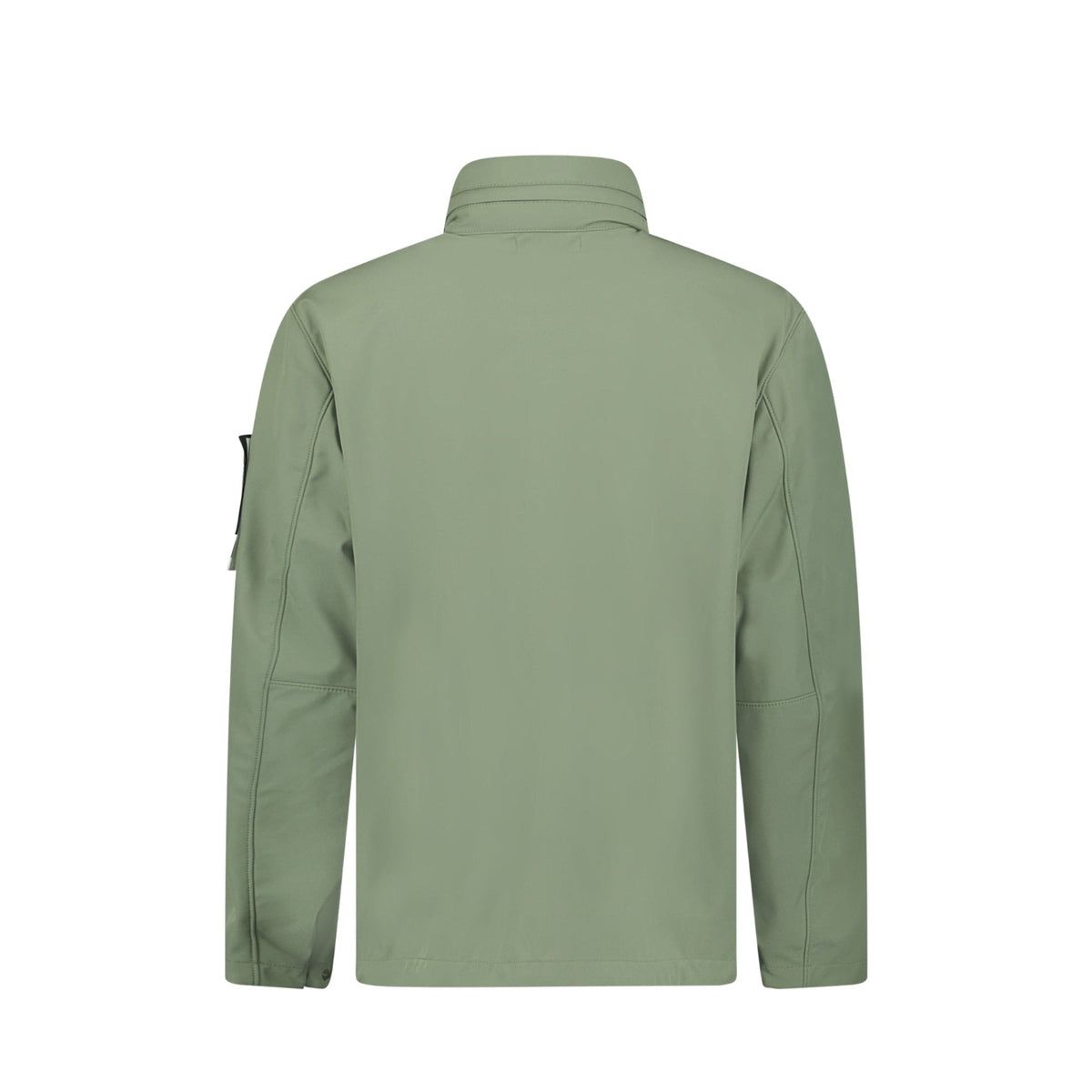 Stone Island Light Soft Shell-R E.Dye Technology Jacket In Green Sage