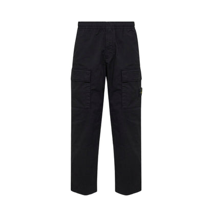 Stone Island Straight Cargo Pants Black