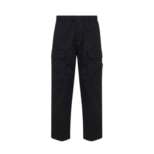 Stone Island Straight Cargo Pants Black