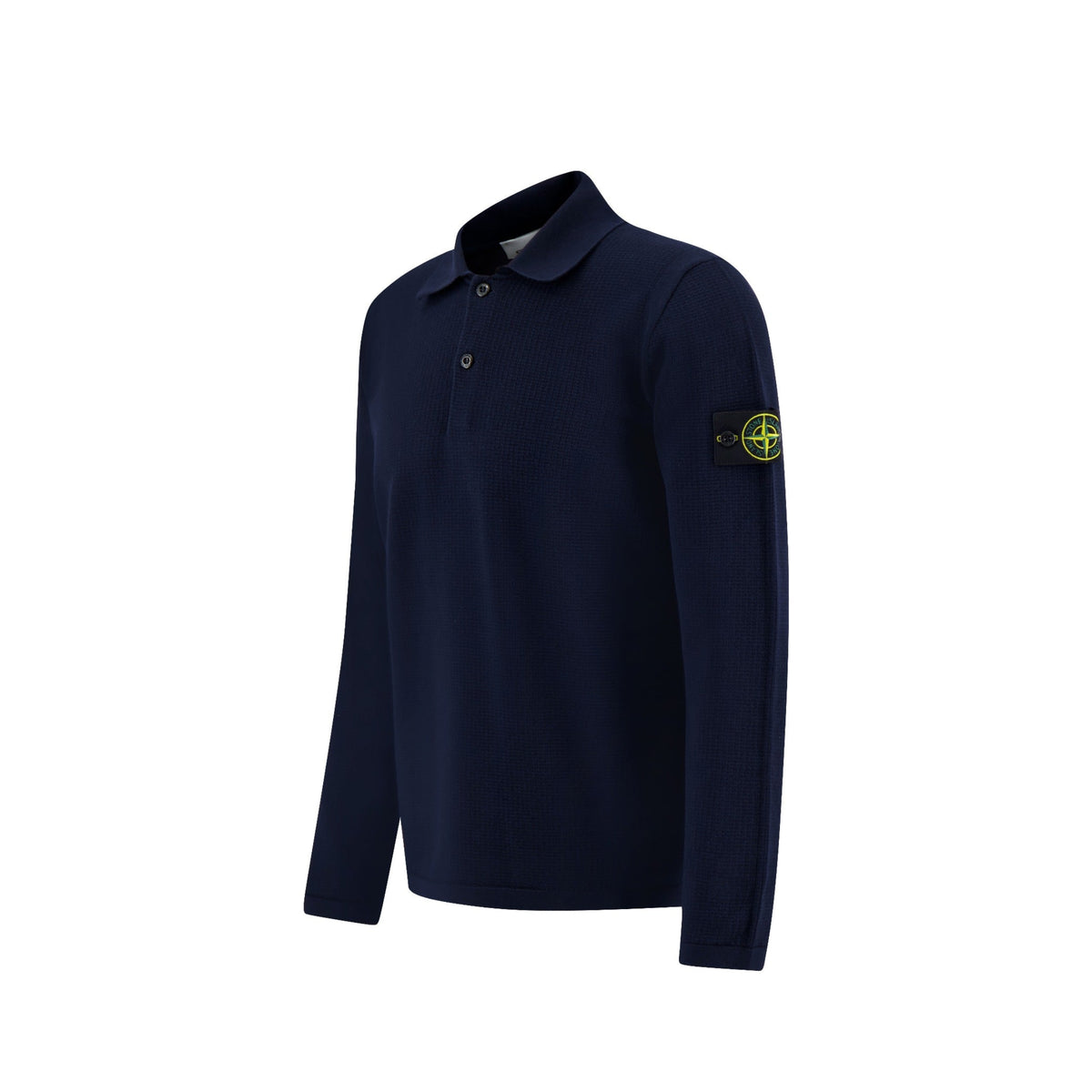 Stone Island Micro Stitch Soft Organic Cotton Polo Navy