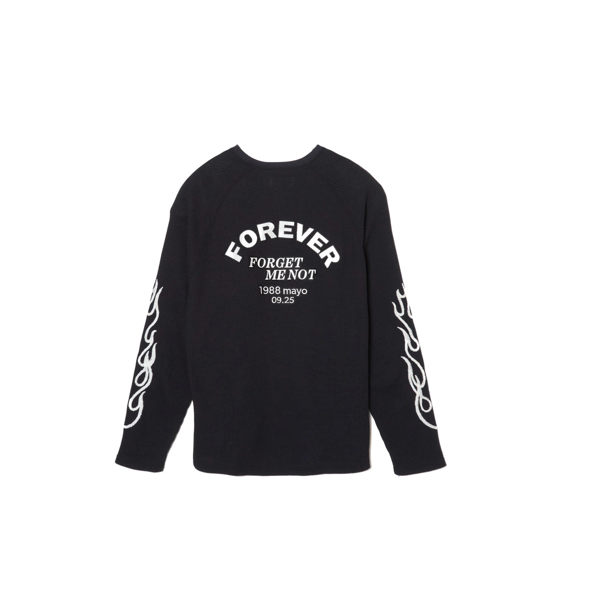 Mayo Eagle Embroidery Thermal Longsleeve Tee Black