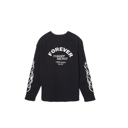 Mayo Eagle Embroidery Thermal Longsleeve Tee Black