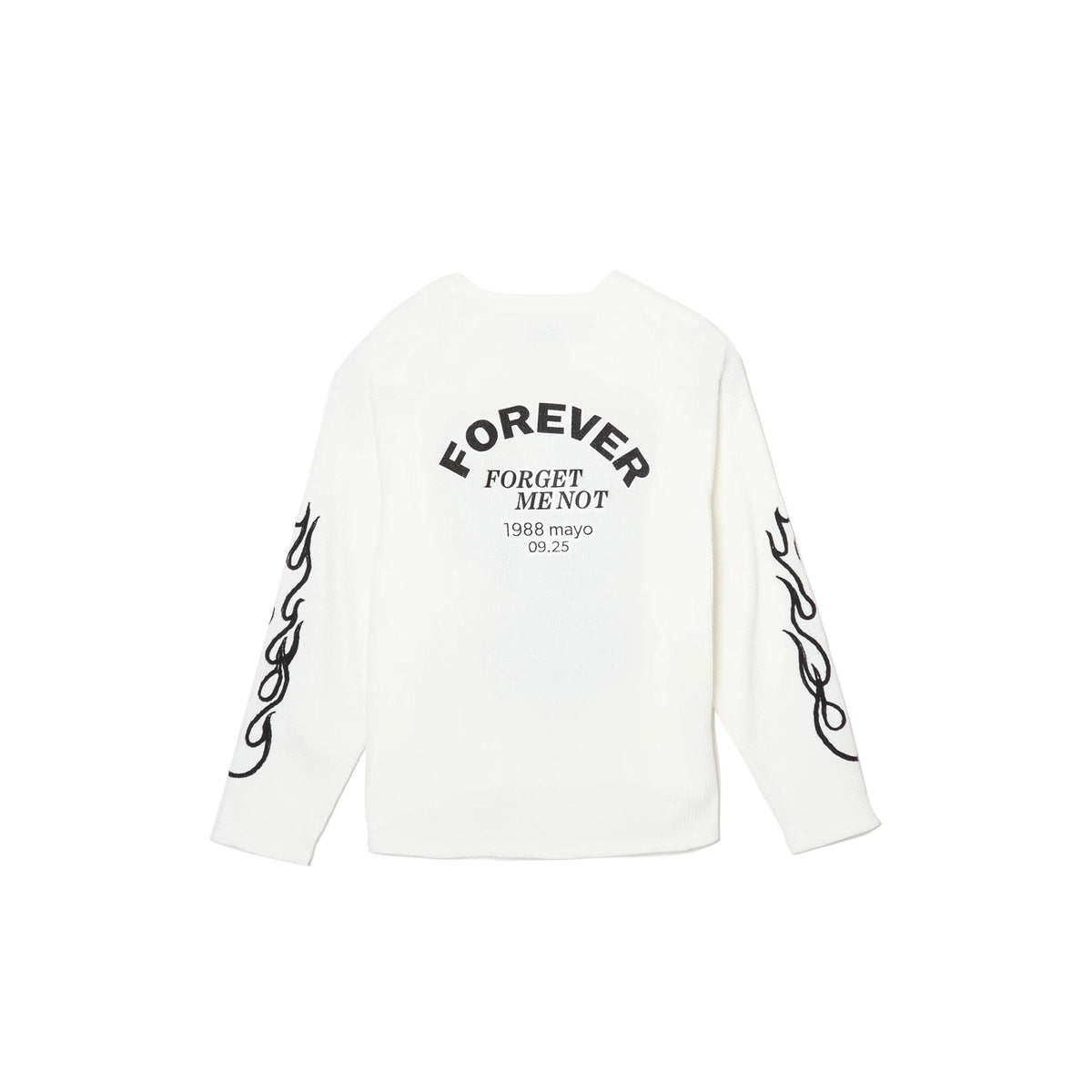 Mayo Eagle Embroidery Thermal Longsleeve Tee White