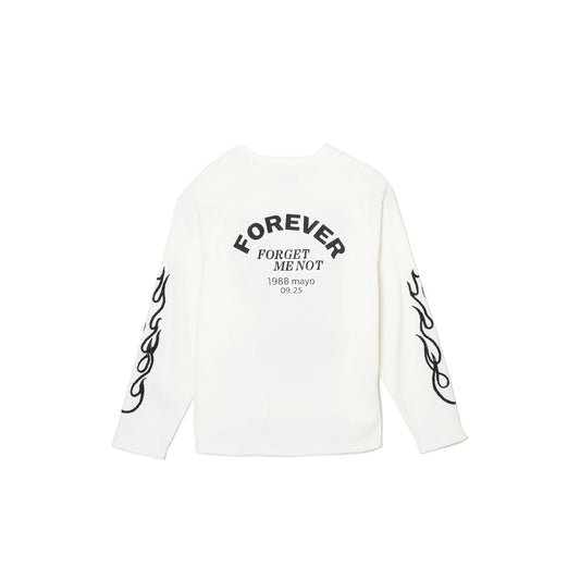 Mayo Eagle Embroidery Thermal Longsleeve Tee White