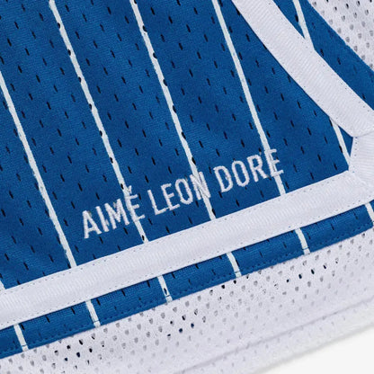 aime Leon dore stripe court shorts Blue