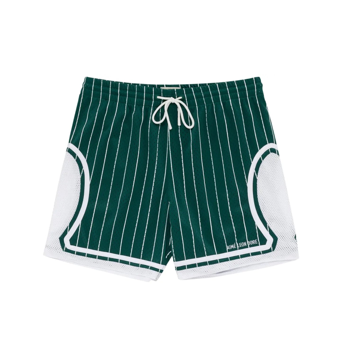 aime Leon dore stripe court shorts Green