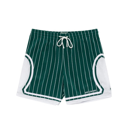 aime Leon dore stripe court shorts Green
