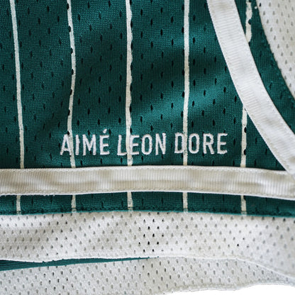 aime Leon dore stripe court shorts Green