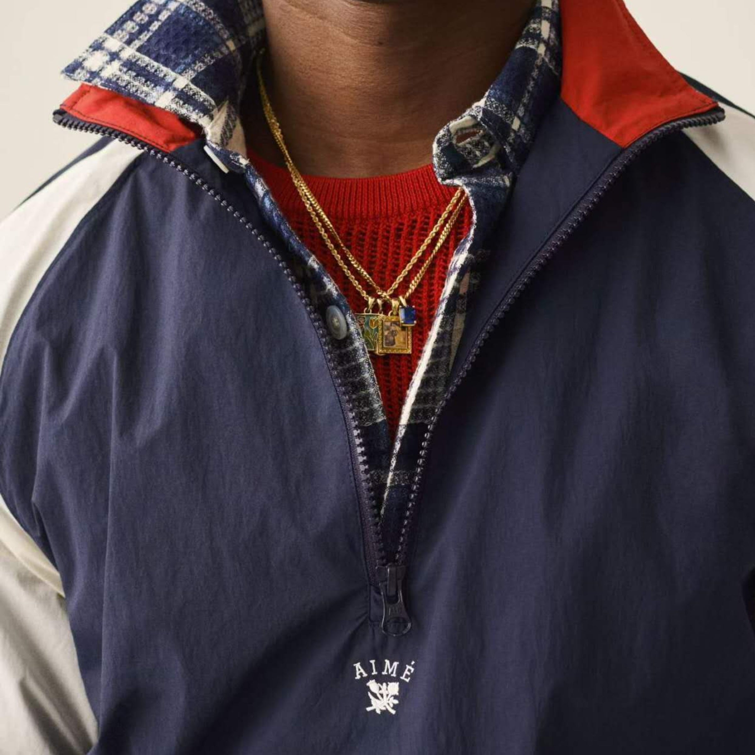 Aimé Leon Dore Crest Nylon Half-Zip Pullover 