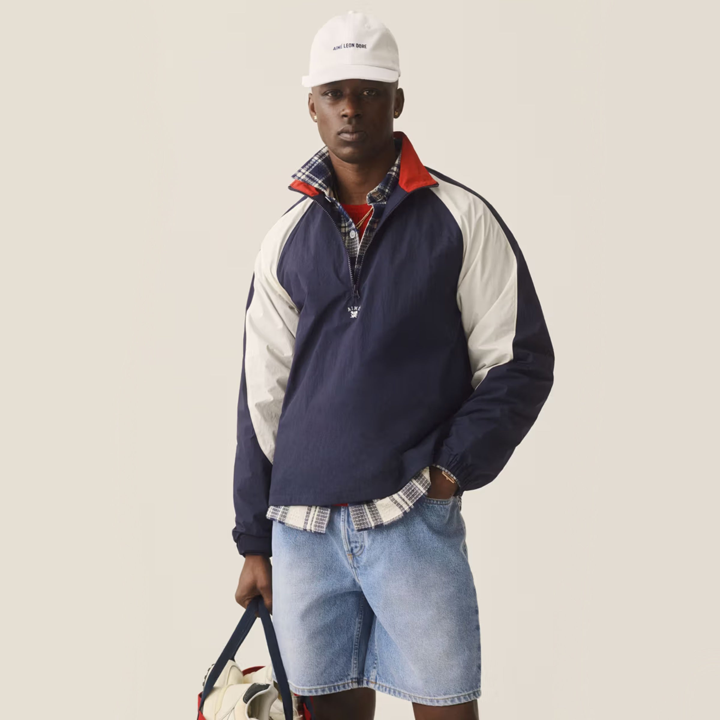 Aimé Leon Dore Crest Nylon Half-Zip Pullover 