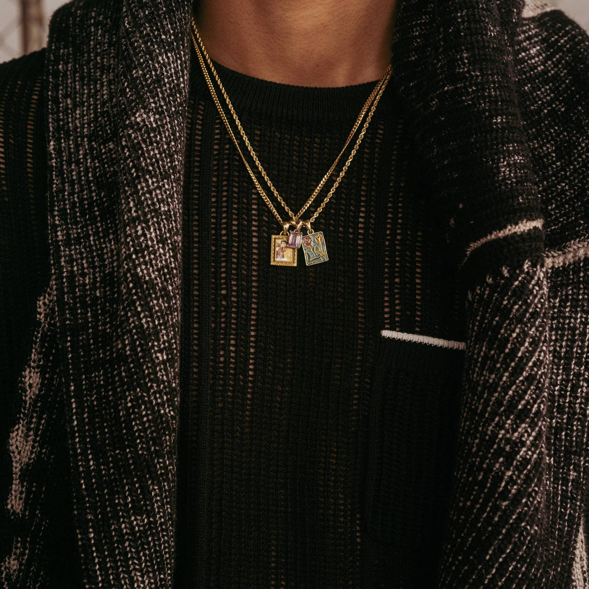 Aimé Leon Dore Long-Sleeve Mesh Knit LS Tee Black