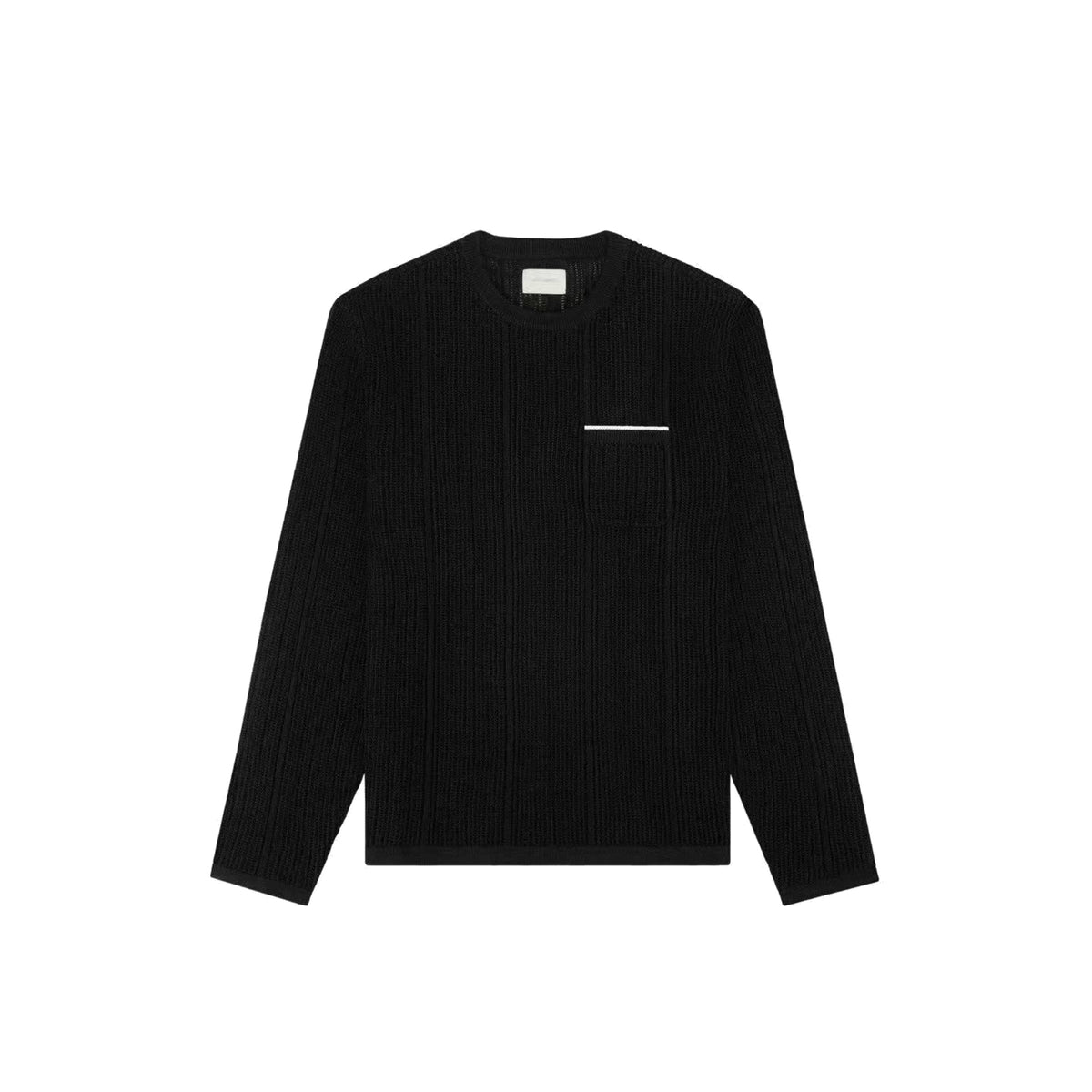 Aimé Leon Dore Long-Sleeve Mesh Knit LS Tee Black