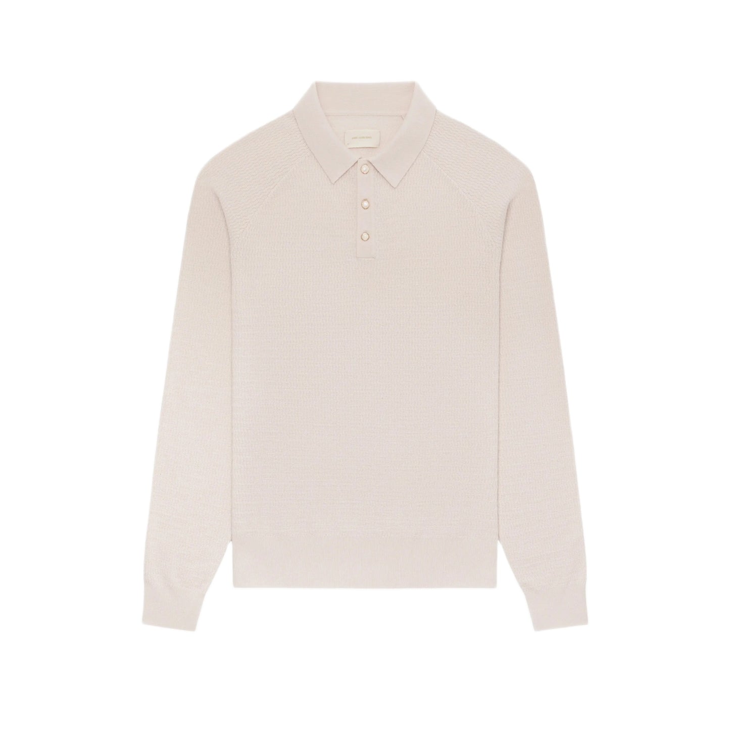 Aime Leon Dore Longsleeves Merino Polo/pullover Cream/grey