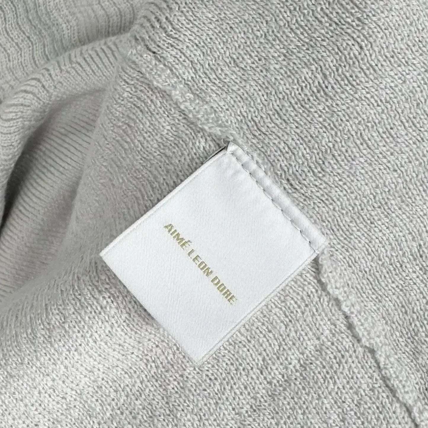 Aime Leon Dore Longsleeves Merino Polo/pullover Cream/grey