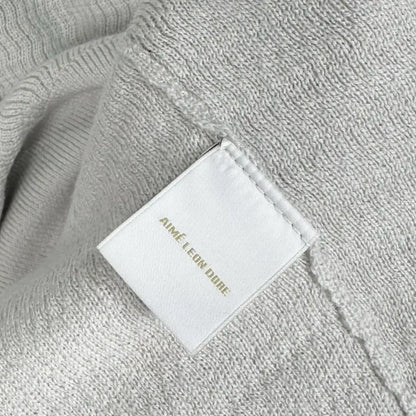 Aime Leon Dore Longsleeves Merino Polo/pullover Cream/grey