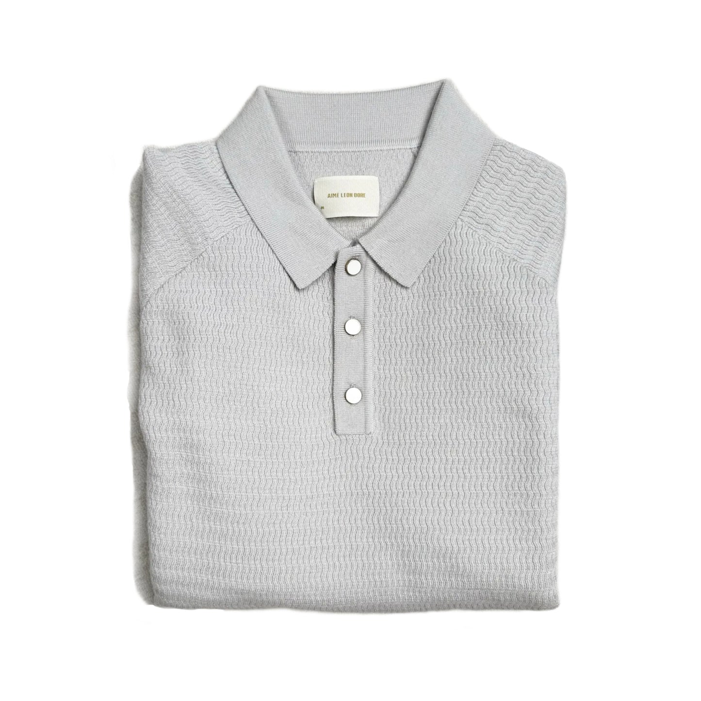 Aime Leon Dore Longsleeves Merino Polo/pullover Cream/grey