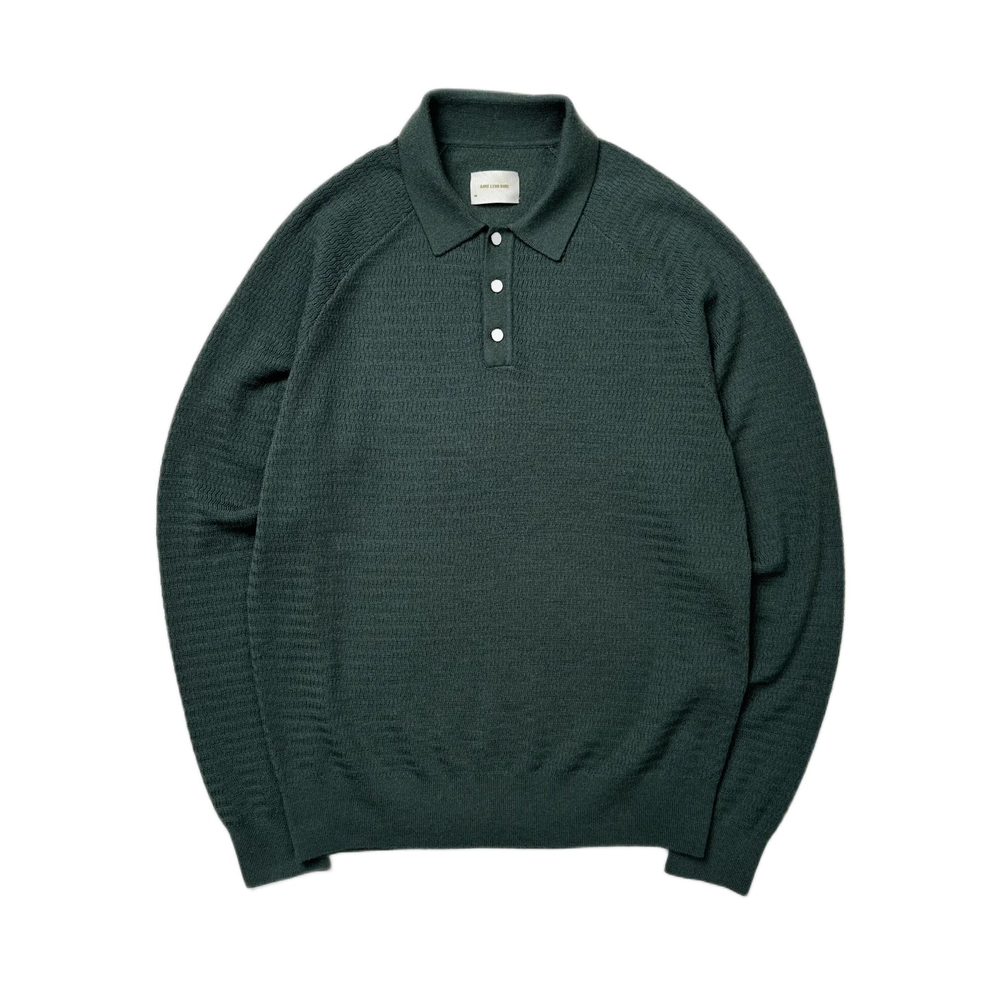 Aime Leon Dore Longsleeves Merino Polo/pullover Pine Green