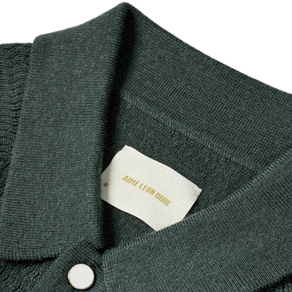 Aime Leon Dore Longsleeves Merino Polo/pullover Pine Green