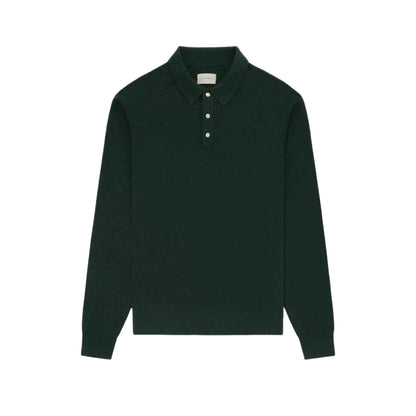 Aime Leon Dore Longsleeves Merino Polo/pullover Pine Green