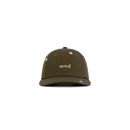 Aime Leon Dore Floral Embroidered Cap olive green