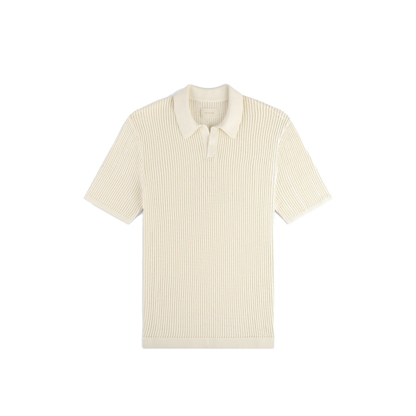 Aime Leon dore Mesh Knit Polo in white