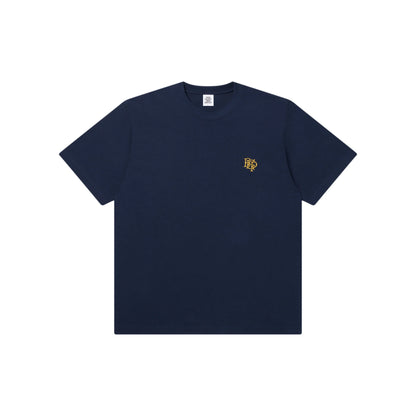 The Black Eye Patch Royal Emblem Embroidered Heavyweight Tee Navy