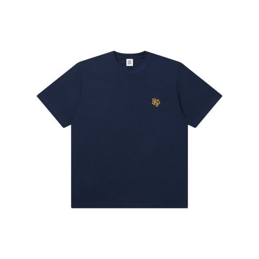 The Black Eye Patch Royal Emblem Embroidered Heavyweight Tee Navy
