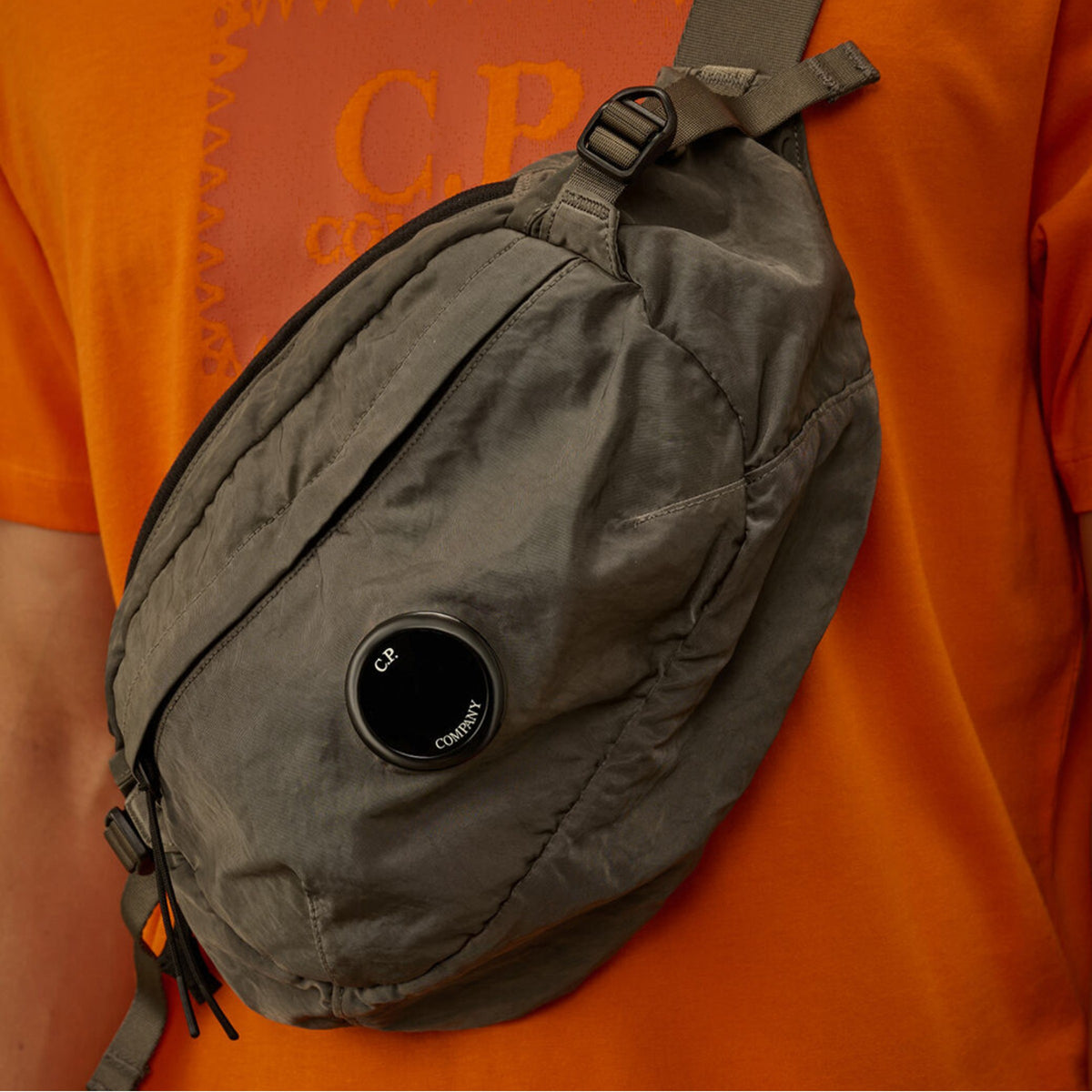 C.P. Company nylon B waist bag Dark Grey