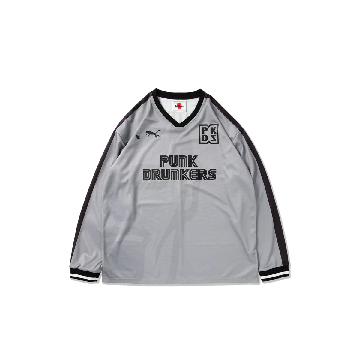 PUNK DRUNKERS - That Guy Game Shirt - L/S Jersey Gray