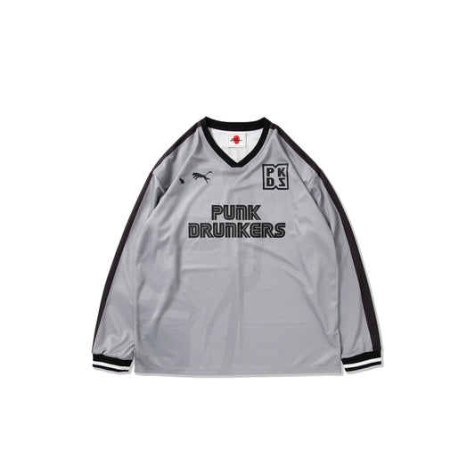 Punk Drunkers - Guy Game Shirt - L/S Jersey Gray