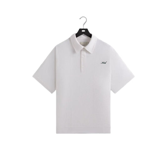 Kith Seersucker Harway Polo-White