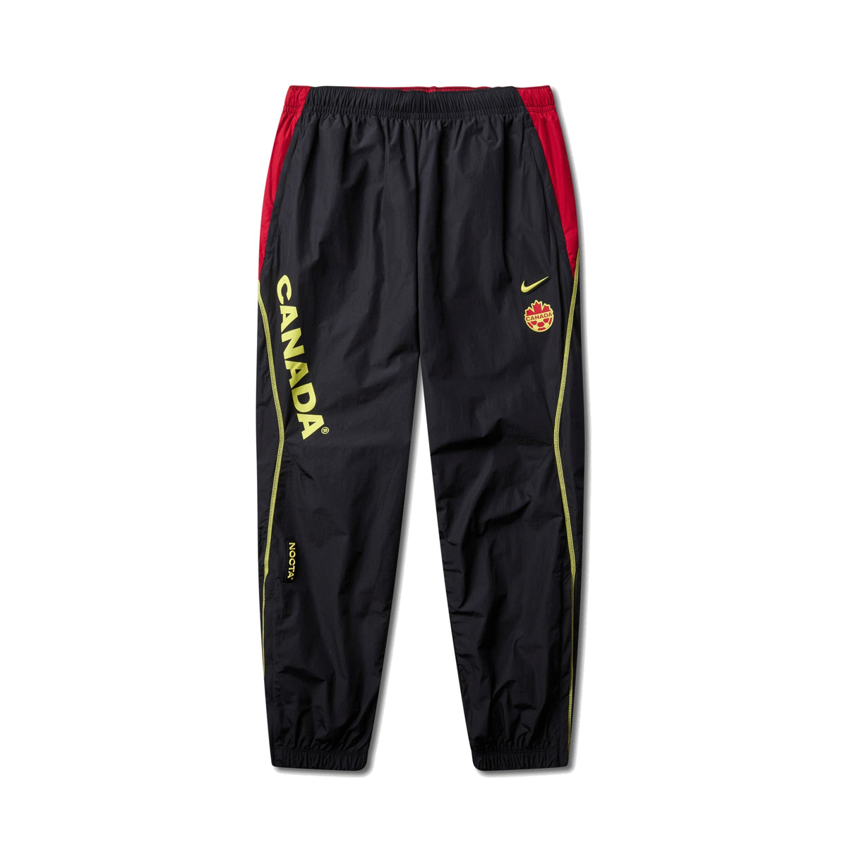 Nike Canada x NOCTA Woven Track Pants Black / Gym Red / Sonic Yellow