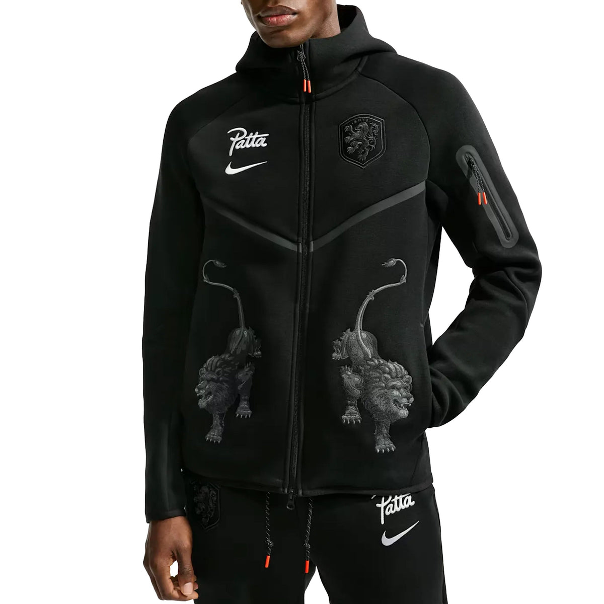 Nike x Patta x Netherlands Tech Fleece Hoodie Black