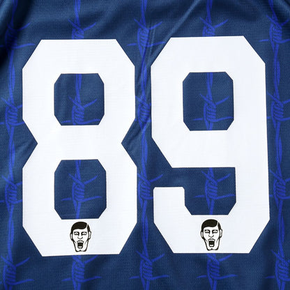 PUNK DRUNKERS Red Card Soccer Shirt-Jersey Navy