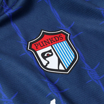 PUNK DRUNKERS Red Card Soccer Shirt-Jersey Navy