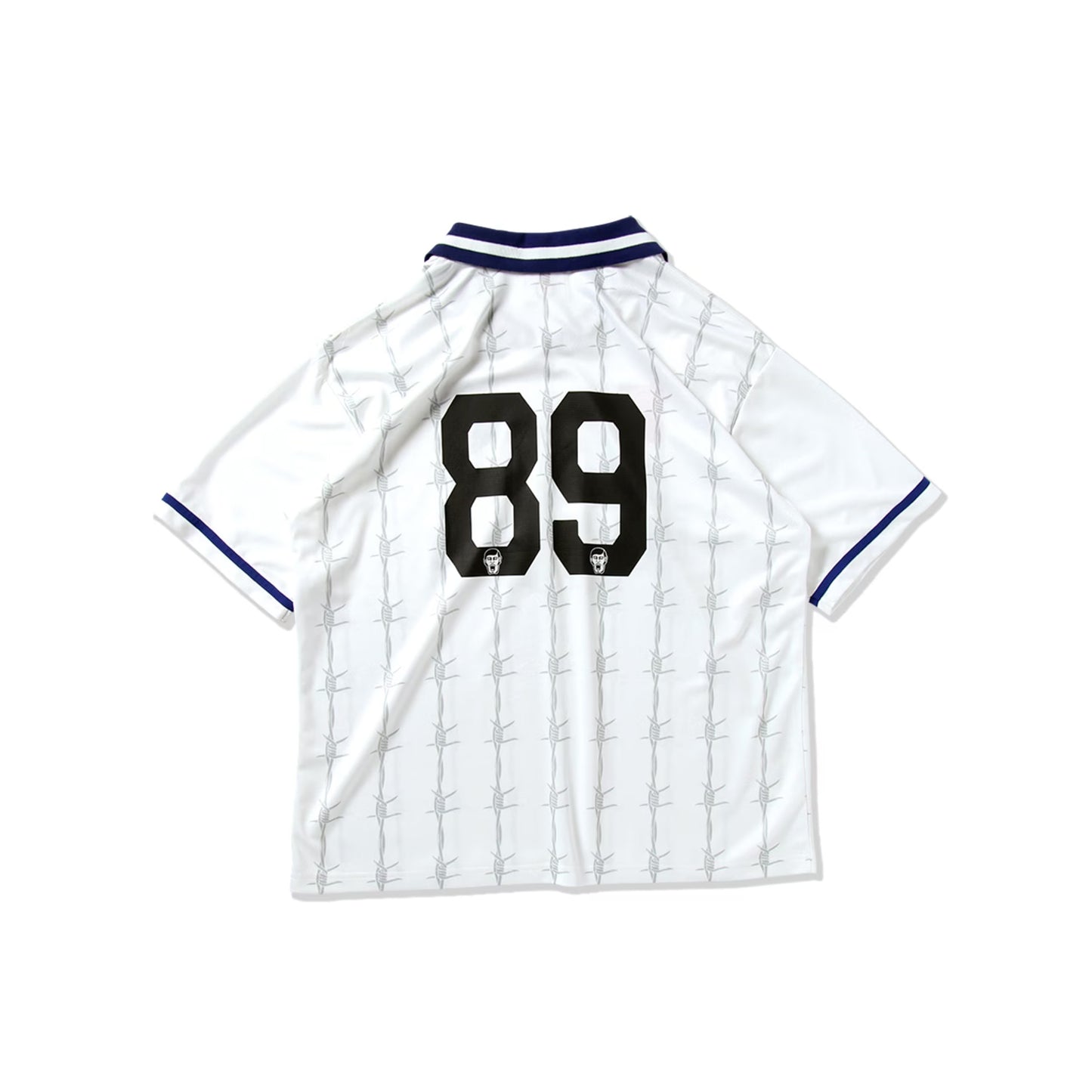 PUNK DRUNKERS Red Card Soccer Shirt-Jersey White