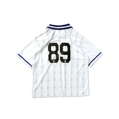 PUNK DRUNKERS Red Card Soccer Shirt-Jersey White