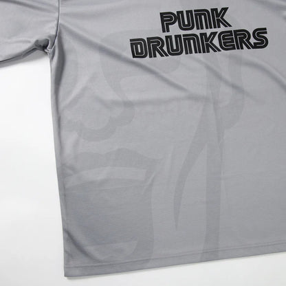 PUNK DRUNKERS - That Guy Game Shirt - L/S Jersey Gray