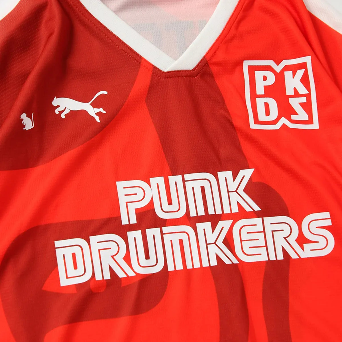 PUNK DRUNKERS - That Guy Game Shirt - L/S Jersey Red