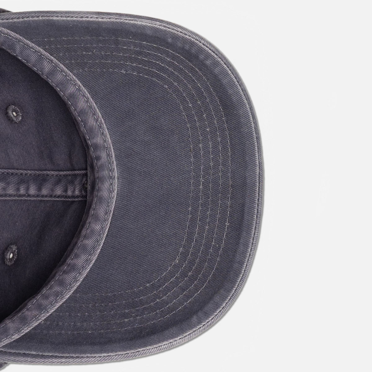 Stone Island Brushed Cotton Gabardine Baseball Cap Blue Grey