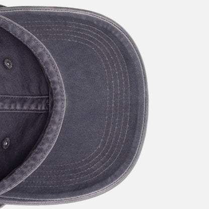 Stone Island Brushed Cotton Gabardine Baseball Cap Blue Grey