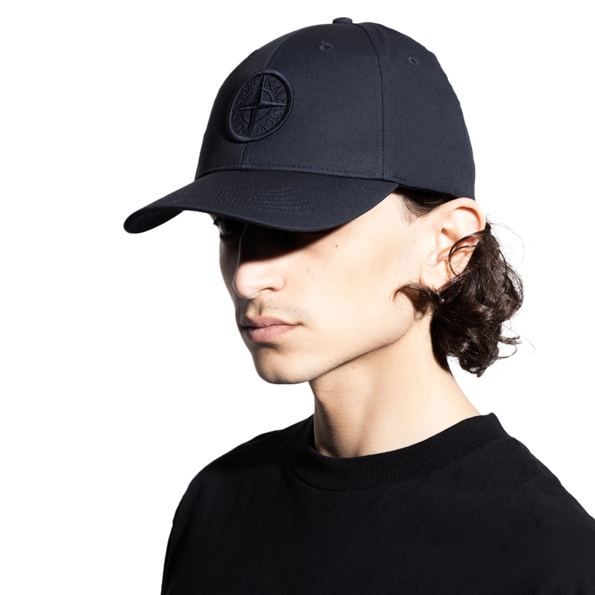 Stone Island Compass Logo cap Black