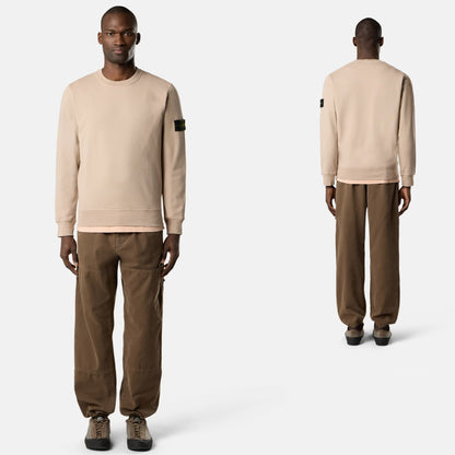 Stone Island Regular-fit crewneck sweatshirt Desert Beige