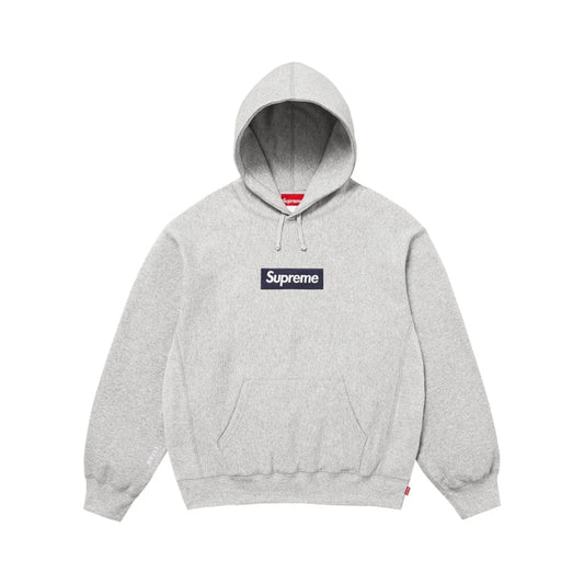 Supreme Box Logo Hooded Sweatshirt Heather Grey 025