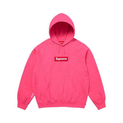 Supreme Box Logo Hooded Sweatshirt Magenta 025