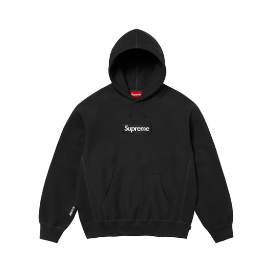 Supreme Box Logo Hooded Sweatshirt Black 025