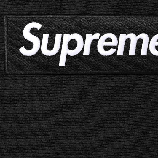 Supreme Box Logo Hooded Sweatshirt Black 025